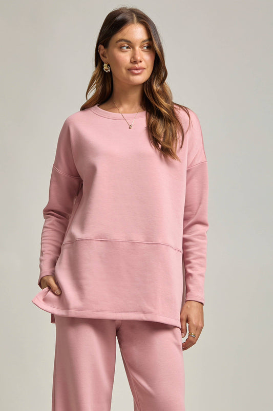 Dear Scarlett - Tunic Top + Straight Pants Travel Modal Set