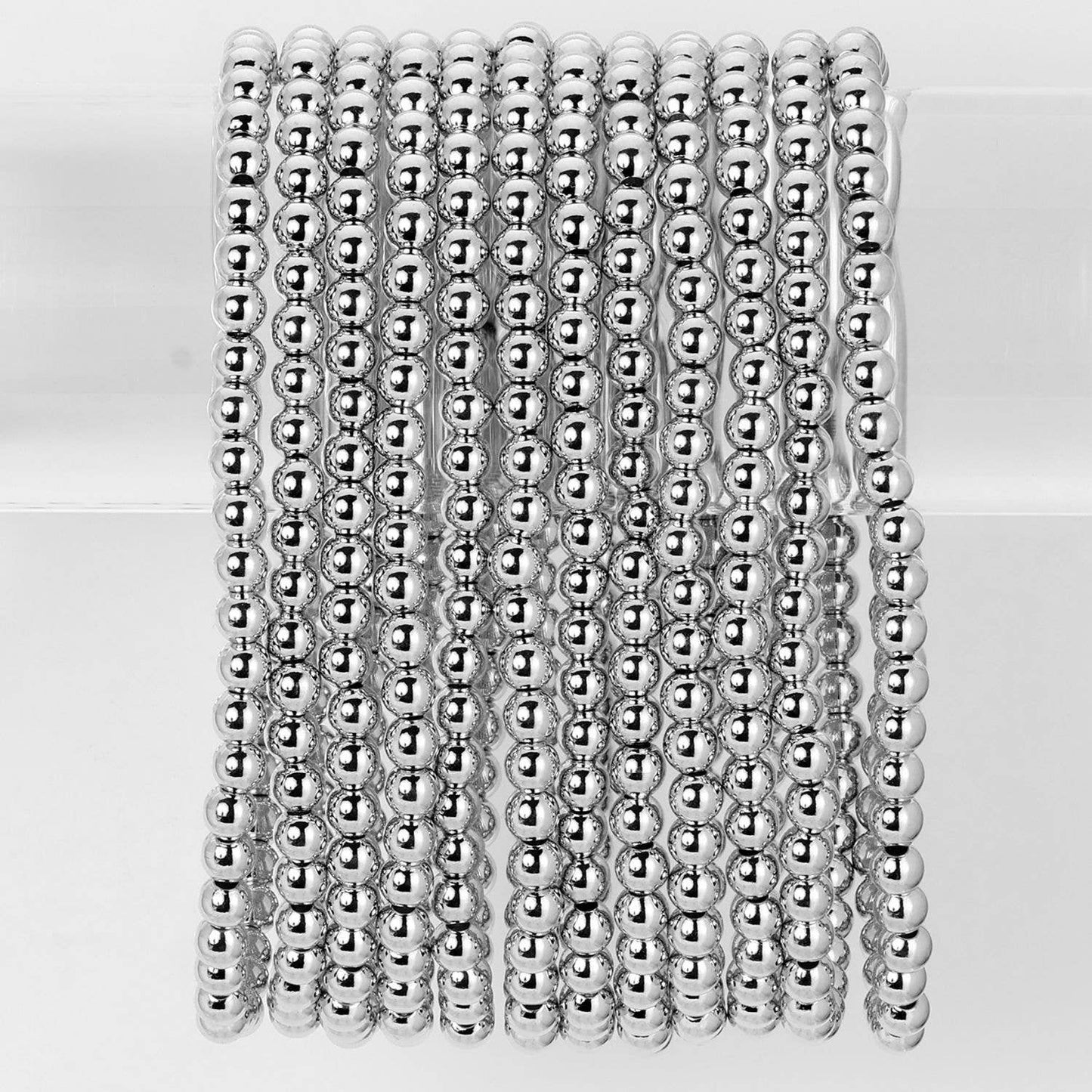 Splendid Iris - 4mm Bead Stretch Bracelet