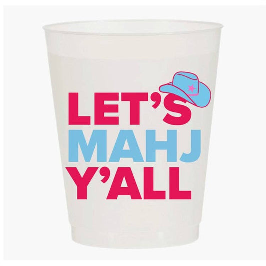 Mahji Mamas - “LET’S MAHJ Y’ALL” MAHJONG FROST FLEX CUP