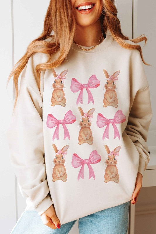 BUNNIES AND RIBBONS Graphic Sweatshirt