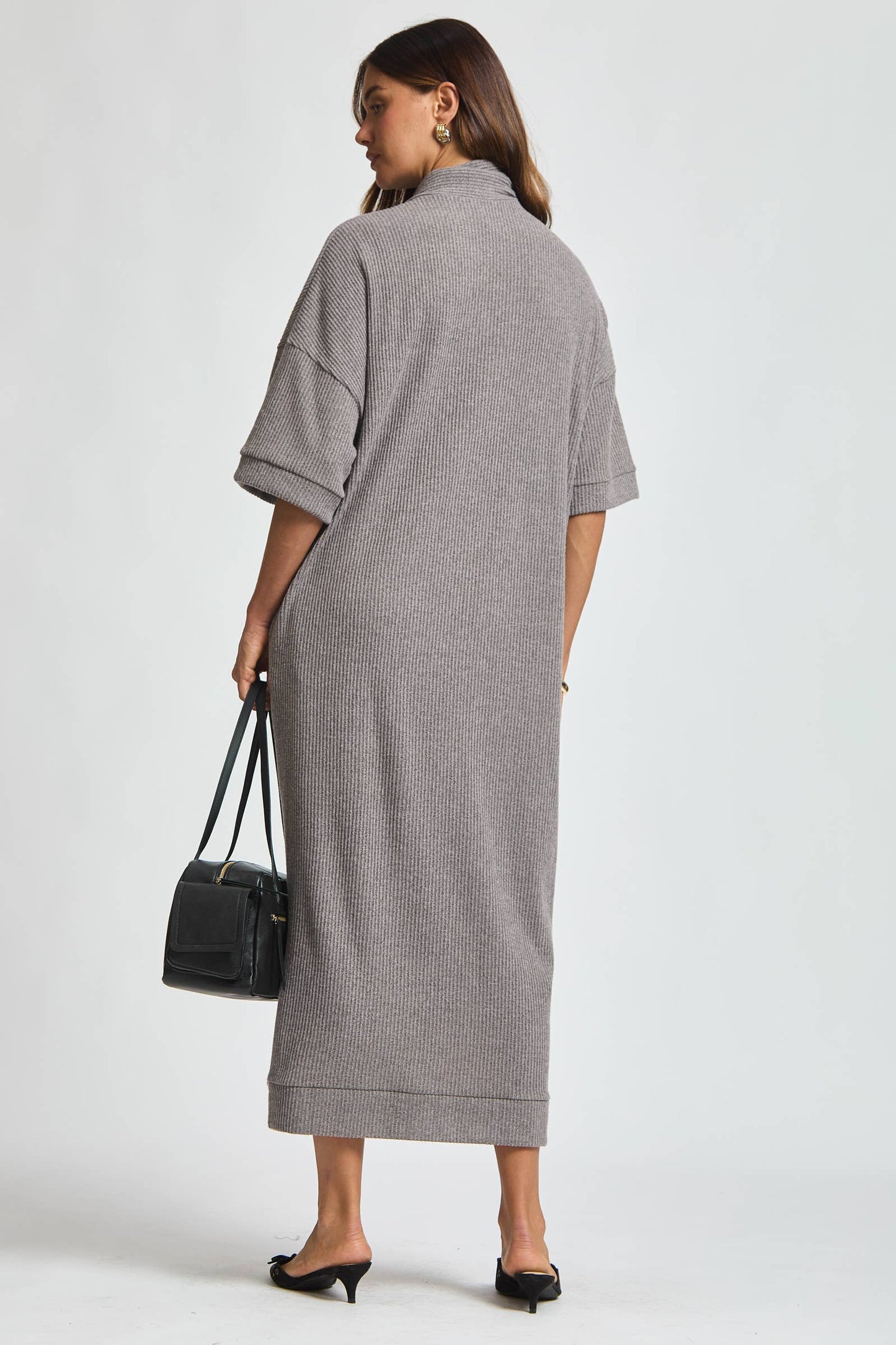 Dear Scarlett - Relaxed Fit Ribbed Maxi Dress
