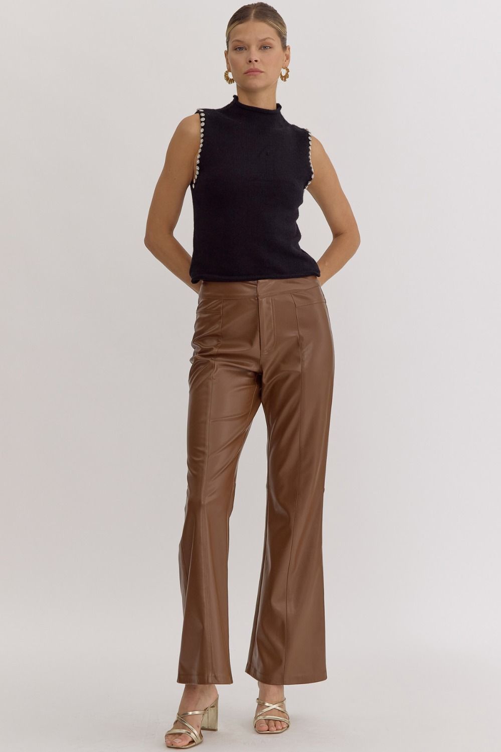 Faux Leather Pants