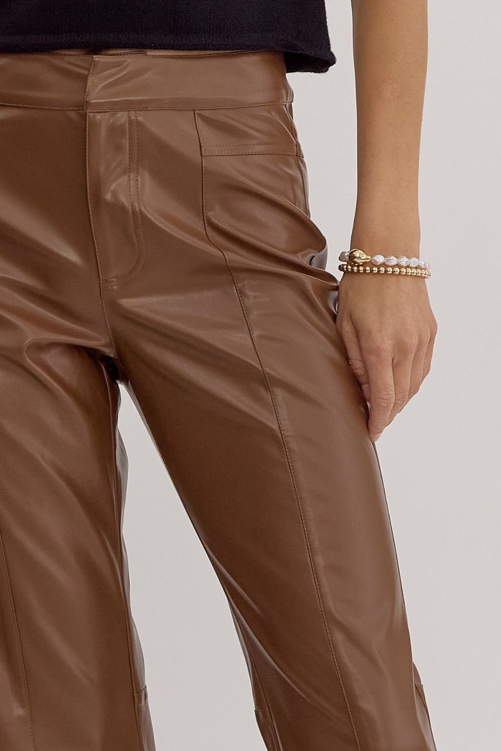 Faux Leather Pants