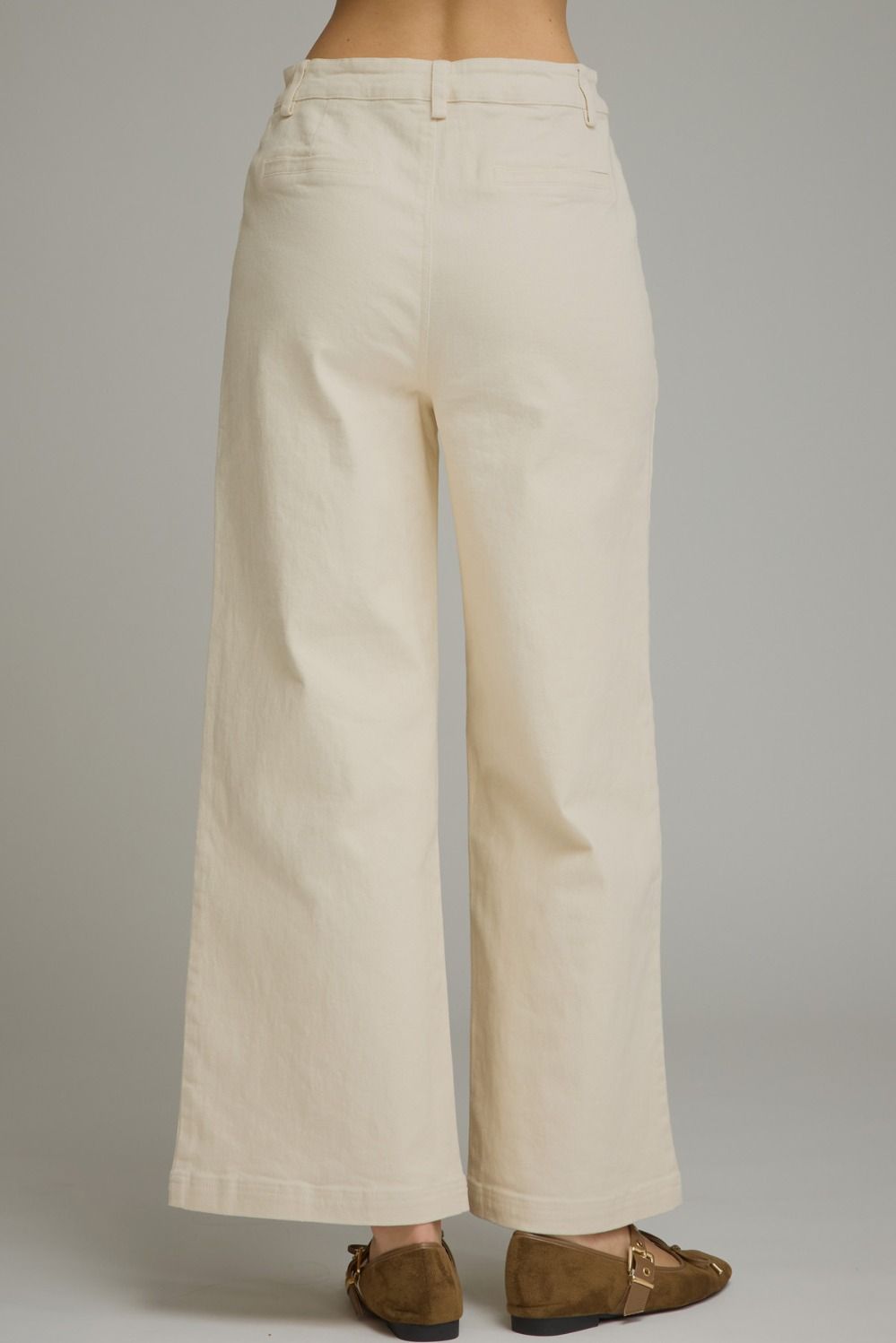 Solid Wide Leg Pants