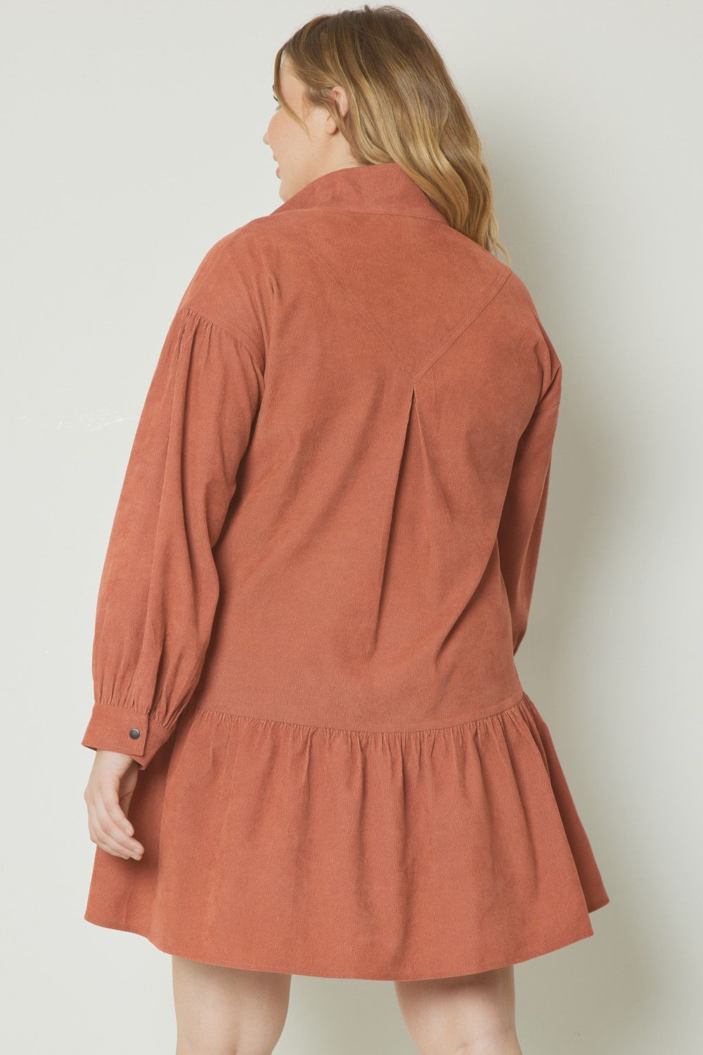 Fall in Love Corduroy Mini Dress Plus