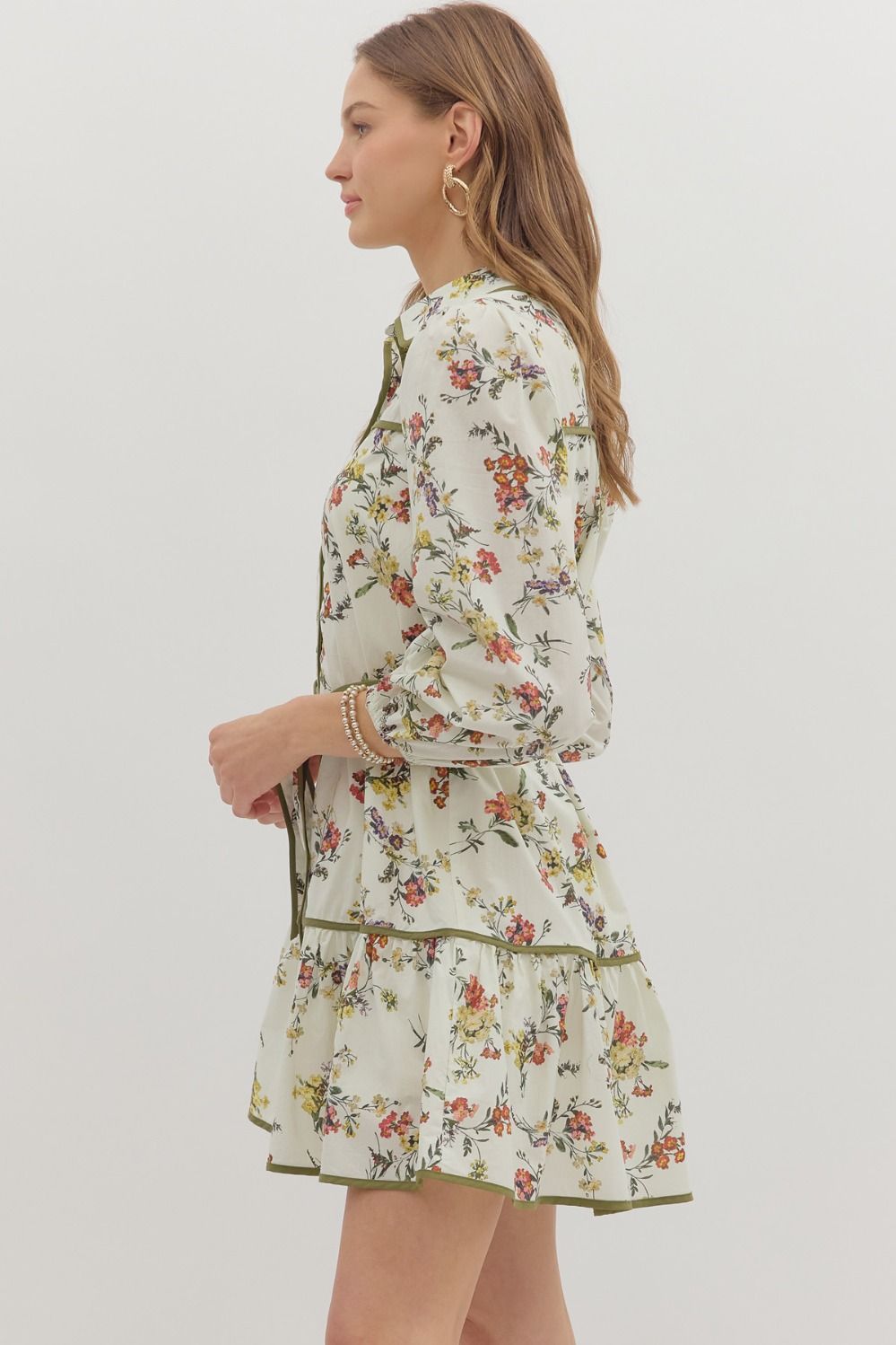 Floral Fall Vibes Western Dress