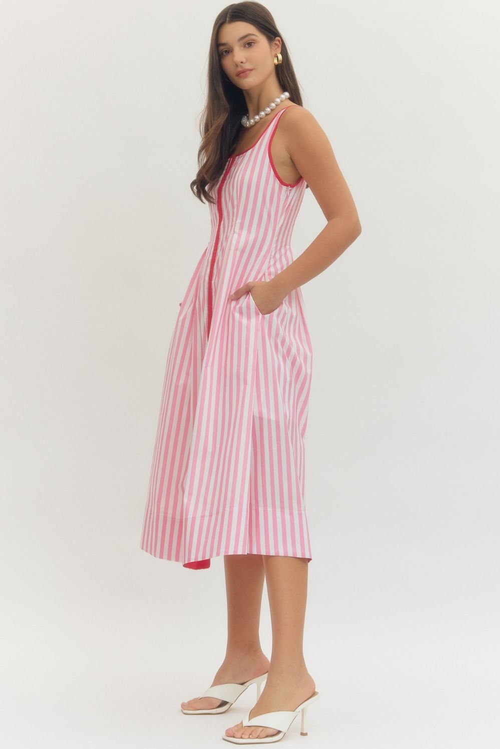 Fun Times Ahead Striped Midi Dress