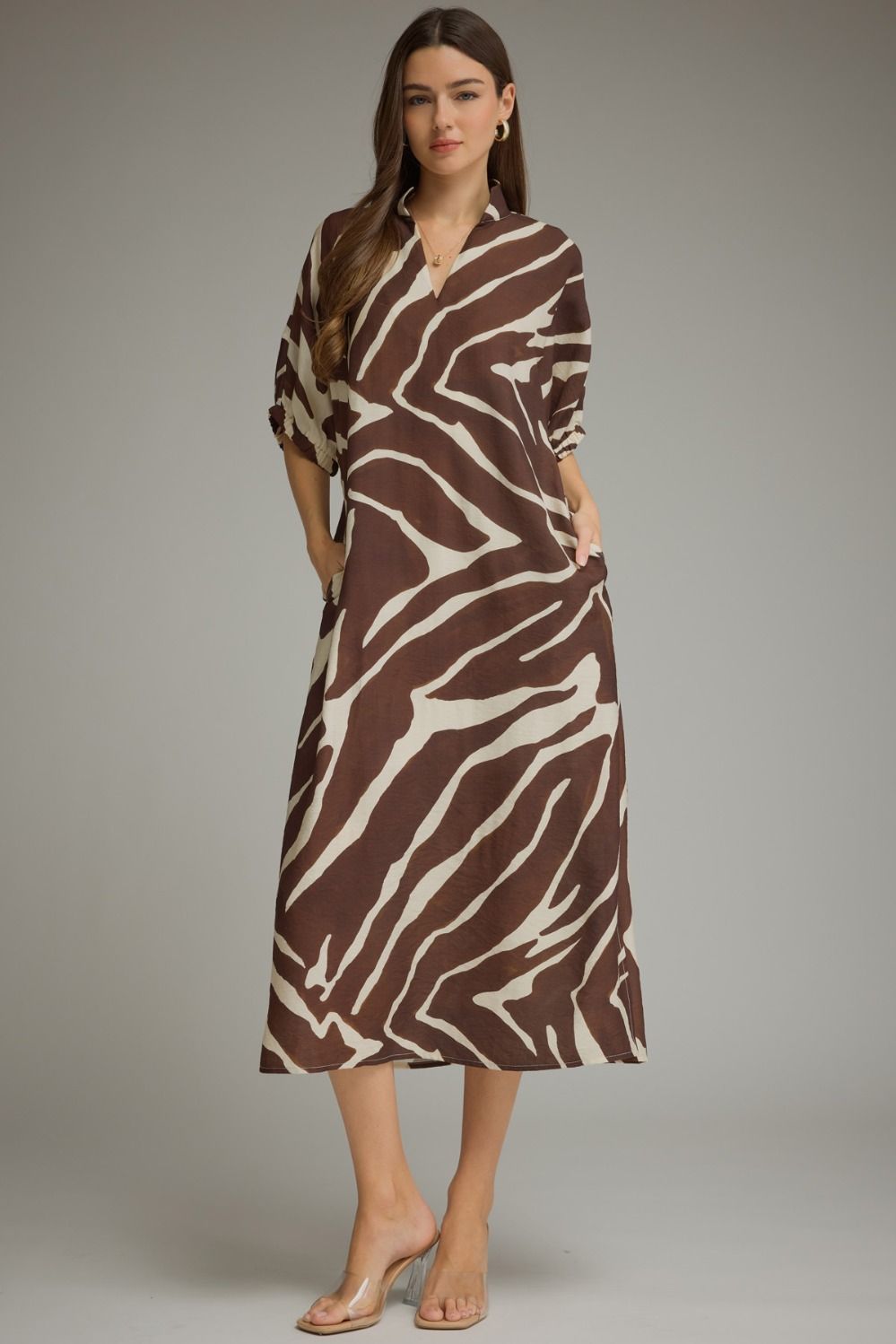 Wild about you Zebra Midi Dress