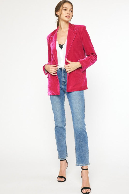 The Perfect Velvet Blazer