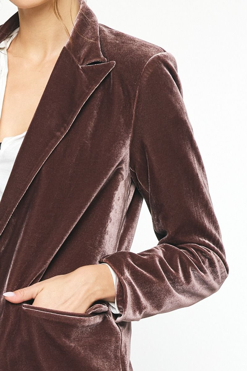 The Perfect Velvet Blazer