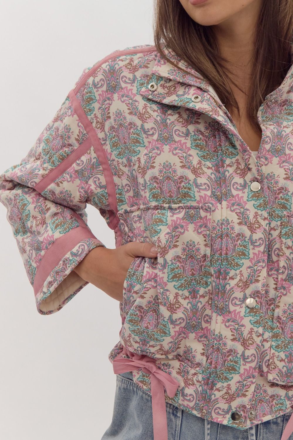 Pink Paisley Coat