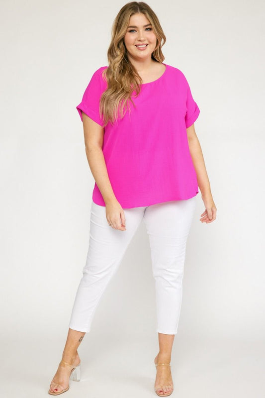 Short Sleeve Flowy Lightweight Top