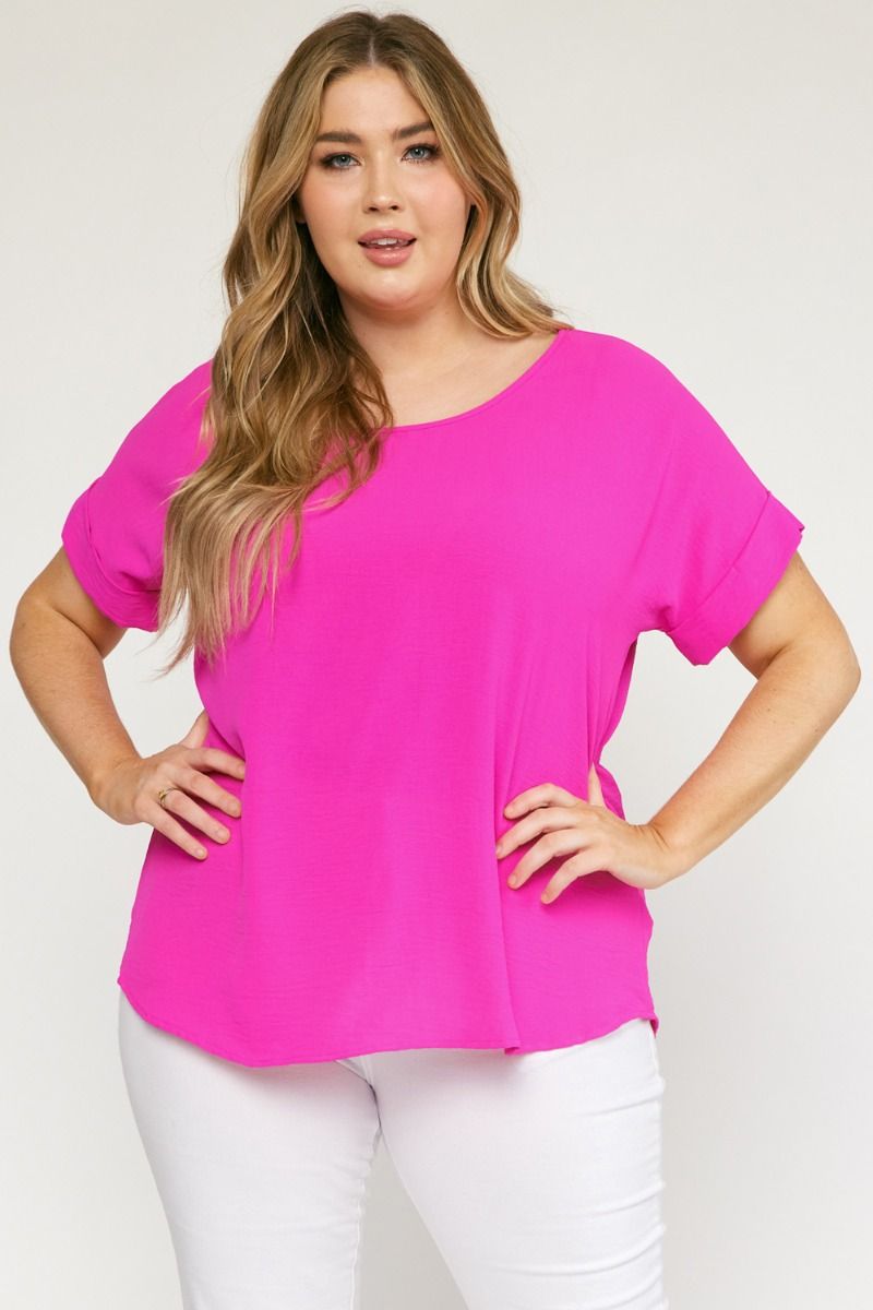 Short Sleeve Flowy Lightweight Top