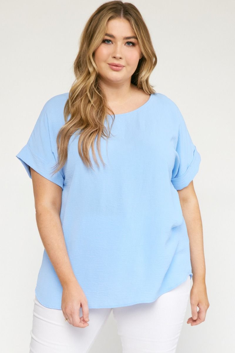 Short Sleeve Flowy Lightweight Top