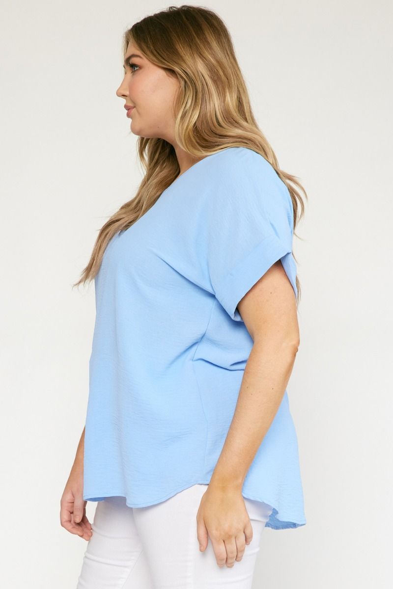 Short Sleeve Flowy Lightweight Top