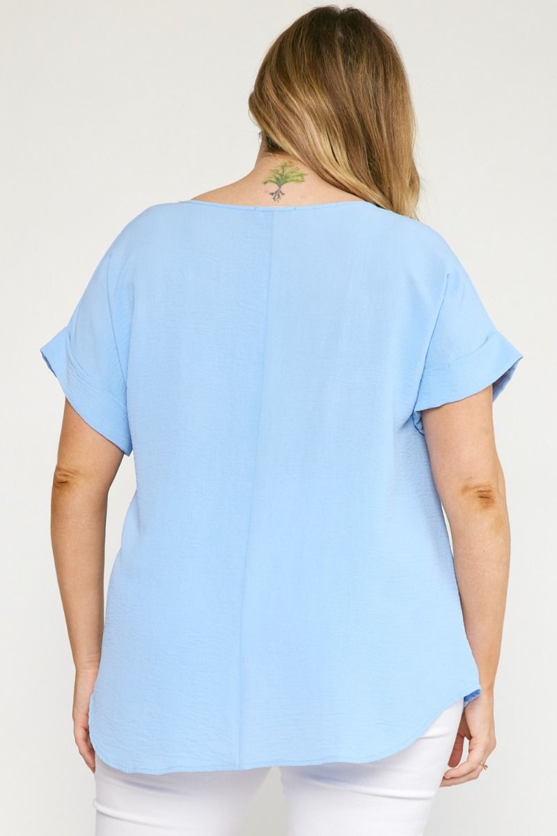 Short Sleeve Flowy Lightweight Top