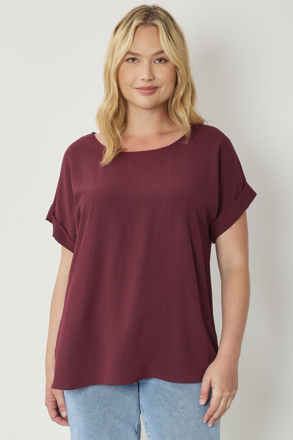 Short Sleeve Flowy Lightweight Top