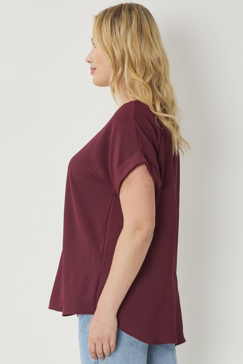 Short Sleeve Flowy Lightweight Top