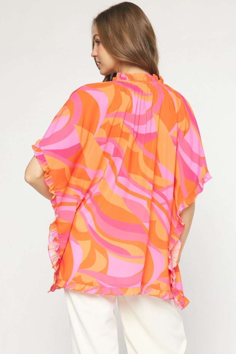 Orange Groovy Multi Top