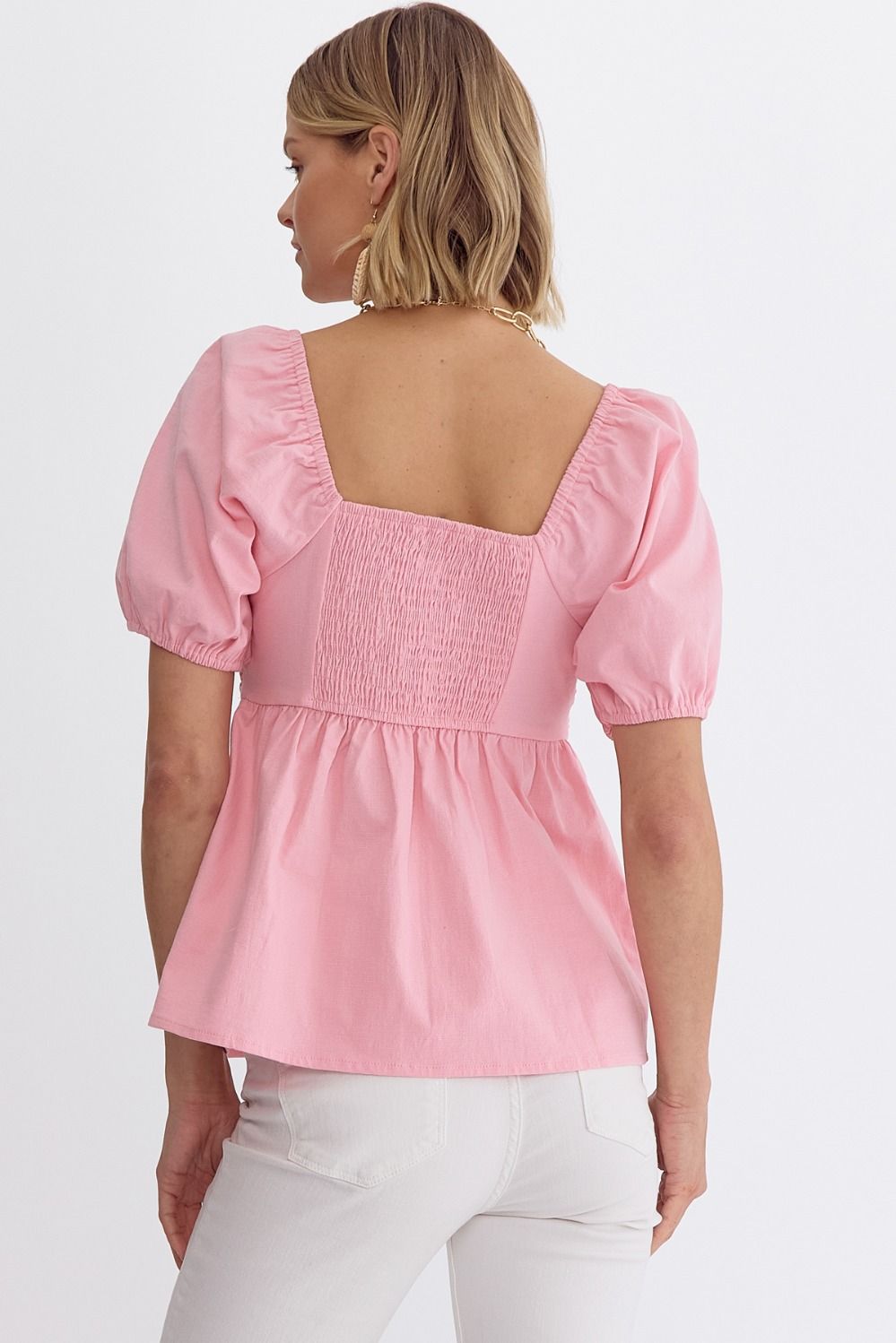 Bubble Sleeve Top