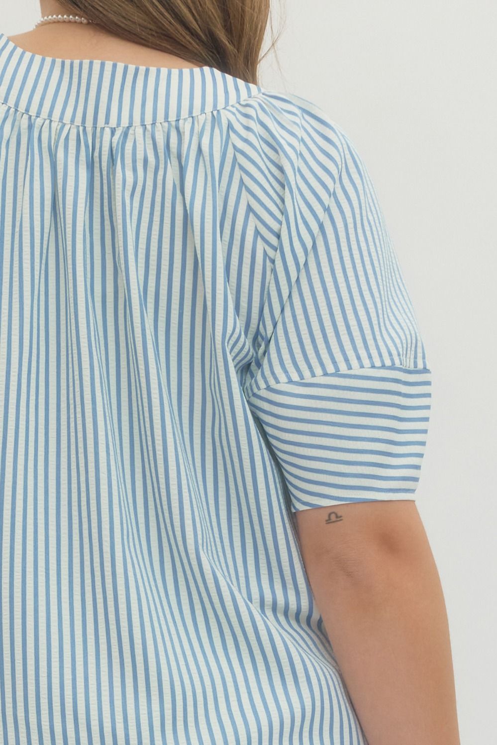 Fun Times Striped Top- Plus