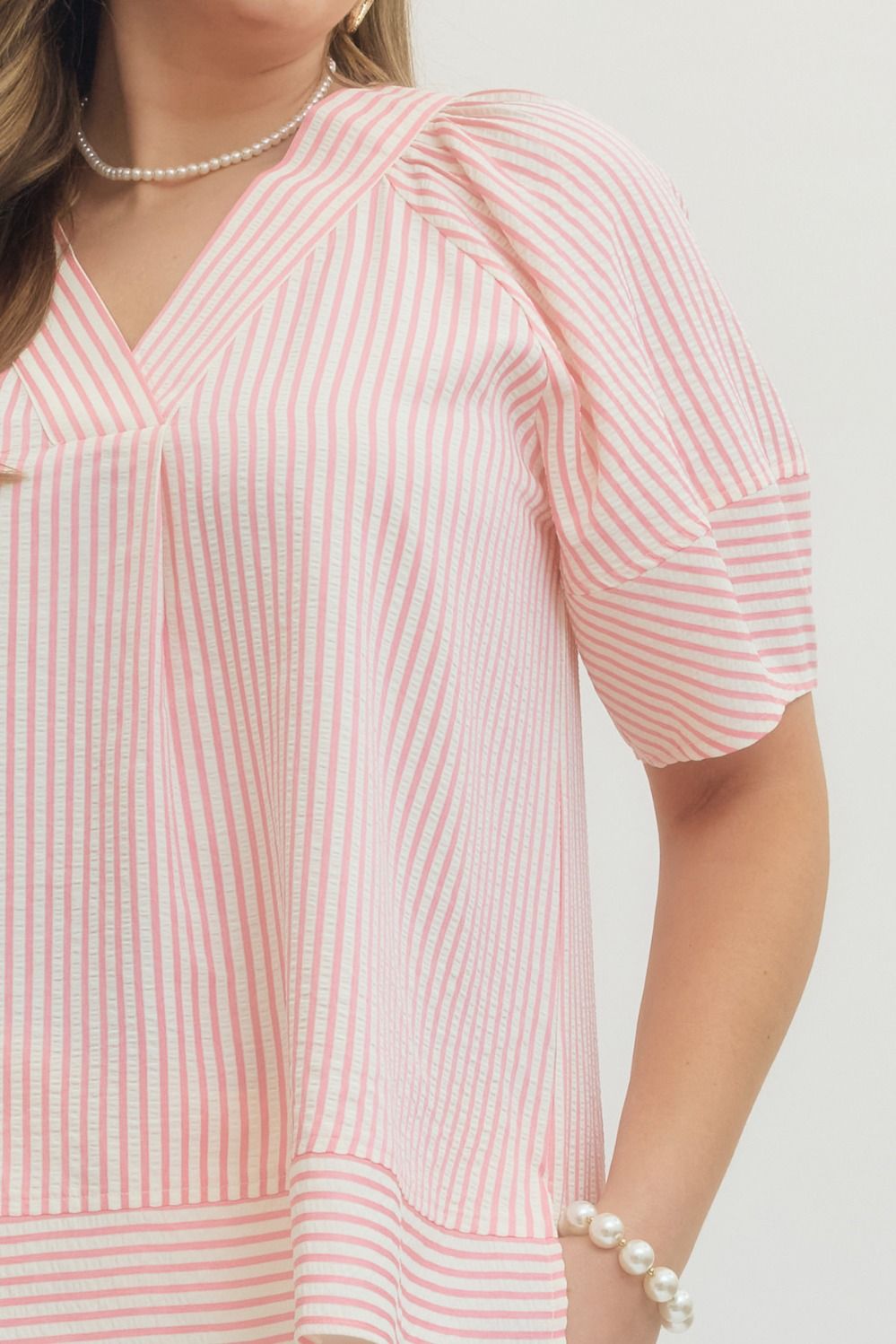 Fun Times Striped Top- Plus