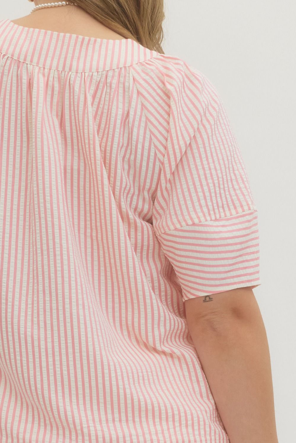 Fun Times Striped Top- Plus