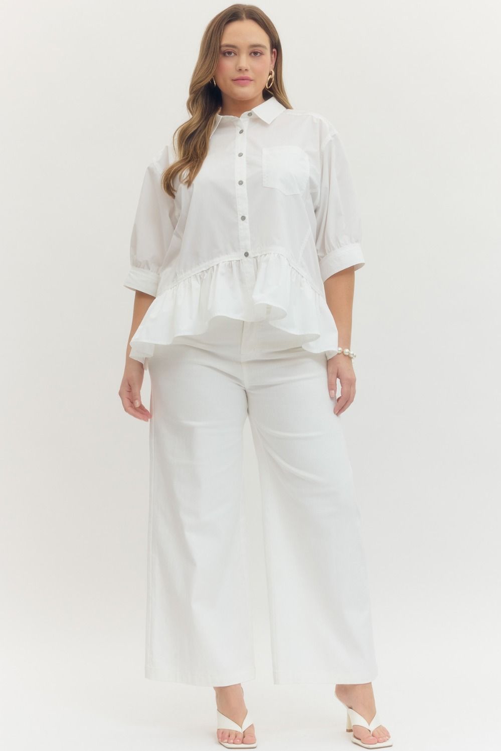On the Go Blouse- Plus