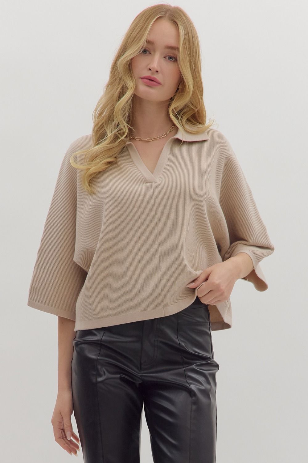 V neck sweater