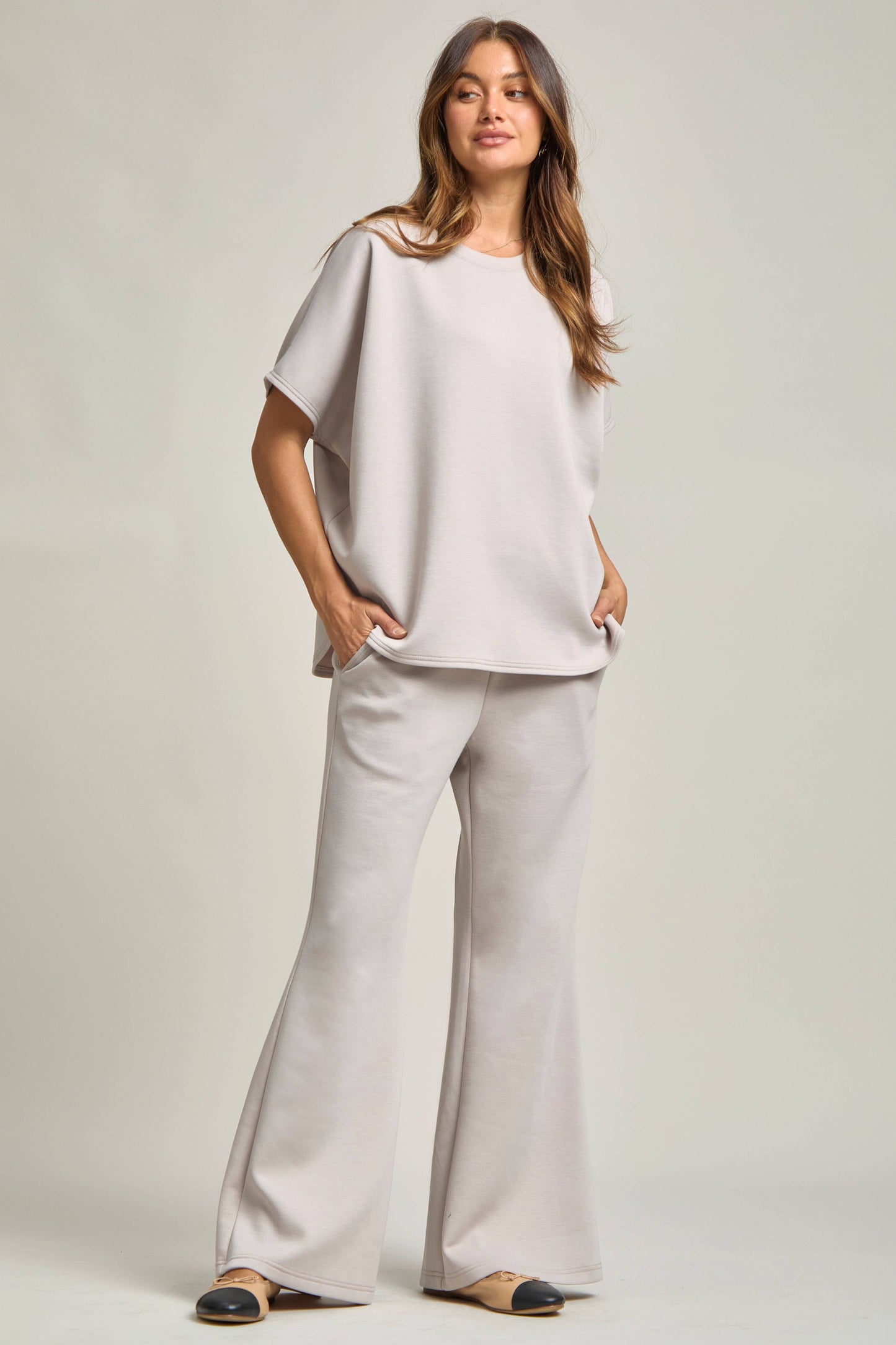 Dear Scarlett - Poncho Top + Bell Bottom Modal Set