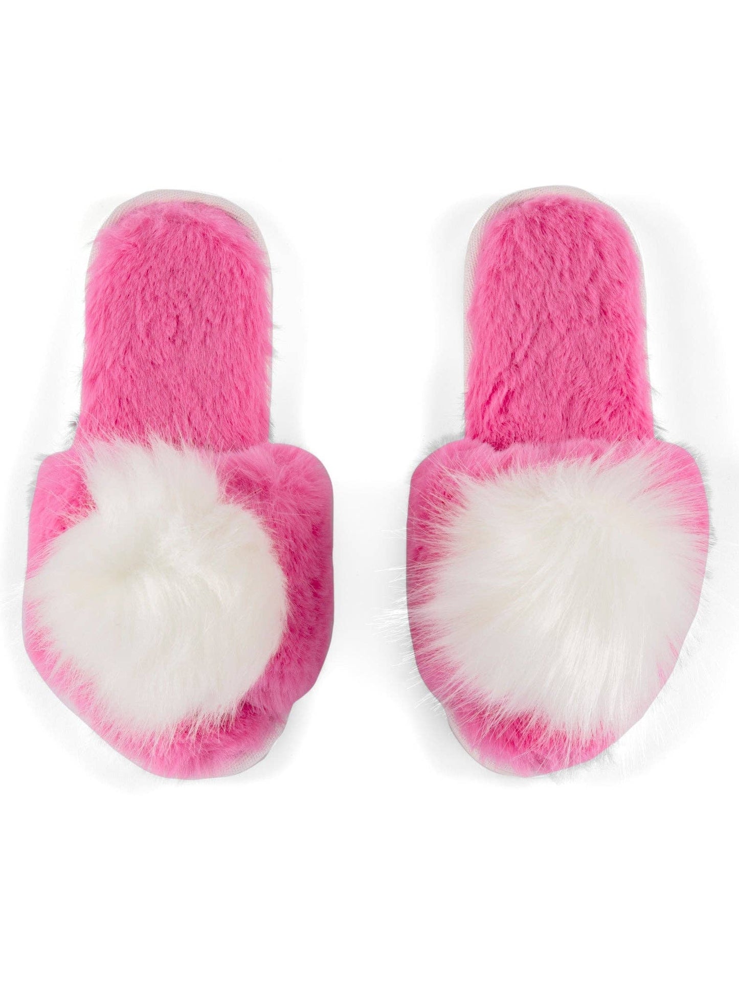 CHB Pom Pom SLIPPERS, MAGENTA