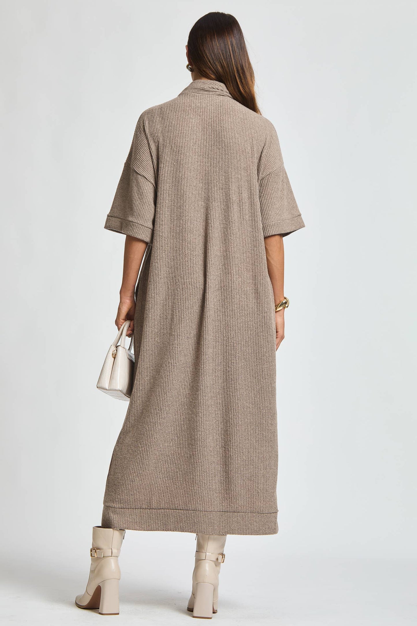 Dear Scarlett - Relaxed Fit Ribbed Maxi Dress