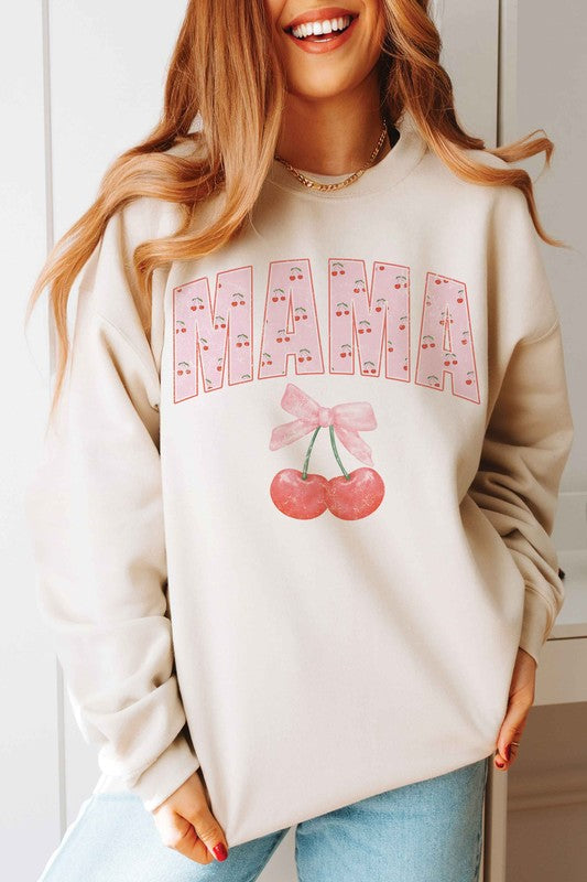 CHERRY MAMA Graphic Sweatshirt