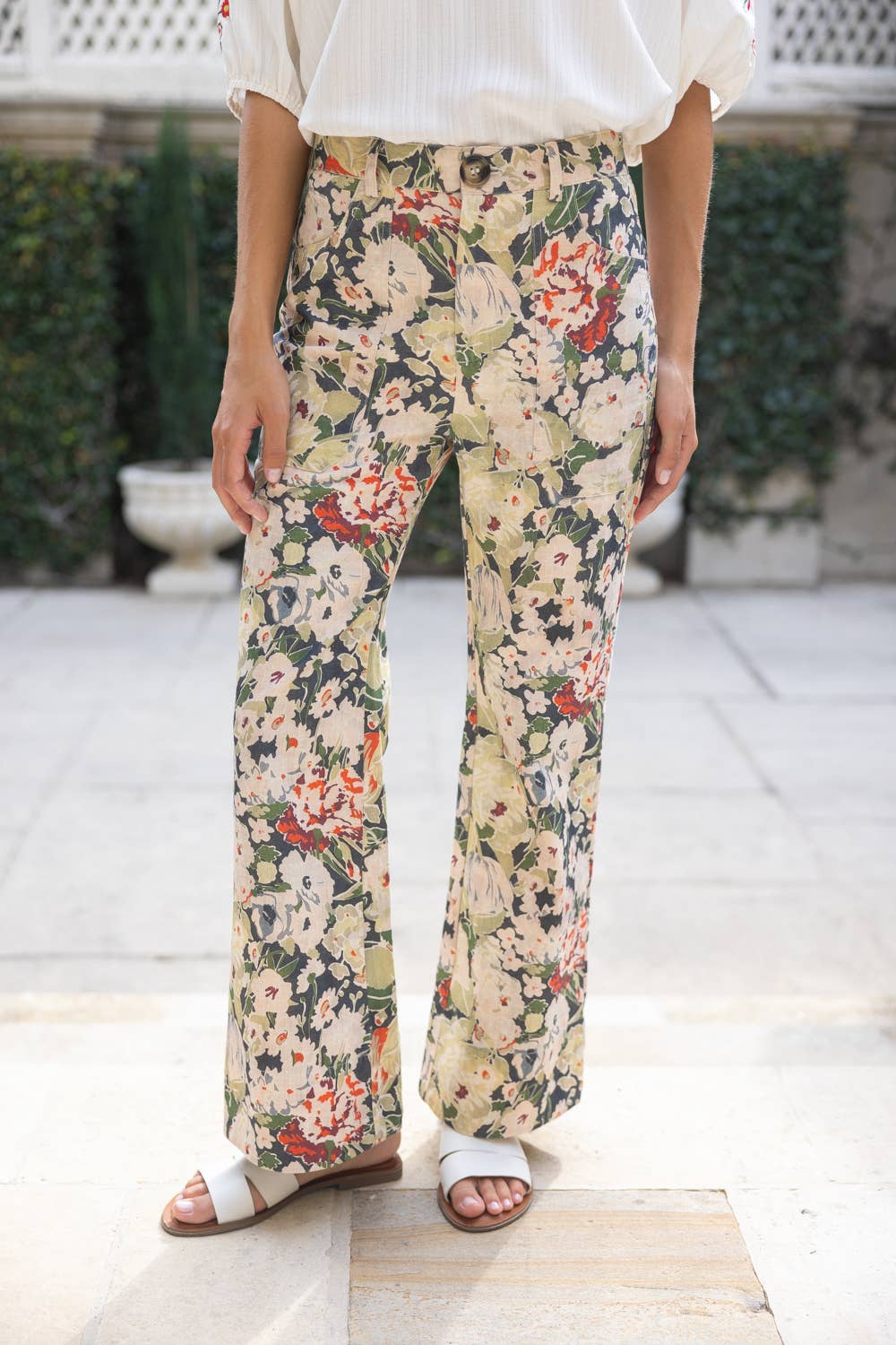 CrawfordHill- Floral Print Pants