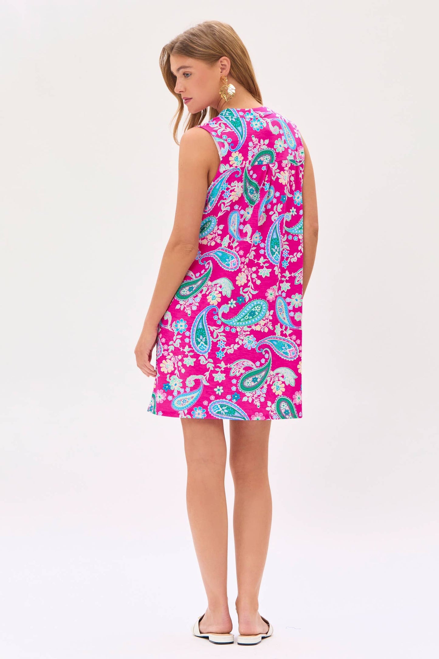 Mandarin Collar Tank Dress