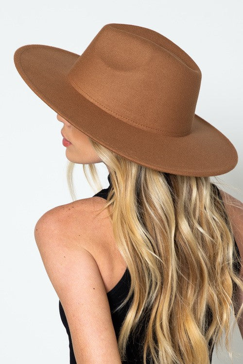 VINTAGE PLAIN FEDORA HAT