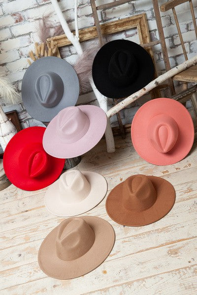 VINTAGE PLAIN FEDORA HAT