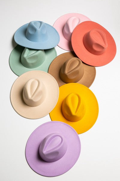 VINTAGE PLAIN FEDORA HAT