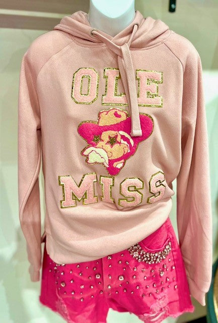 Pink Hoodie Ole Miss Reflex Sweatshirt