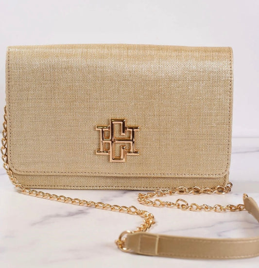 Bryn Crossbody Champagne Straw