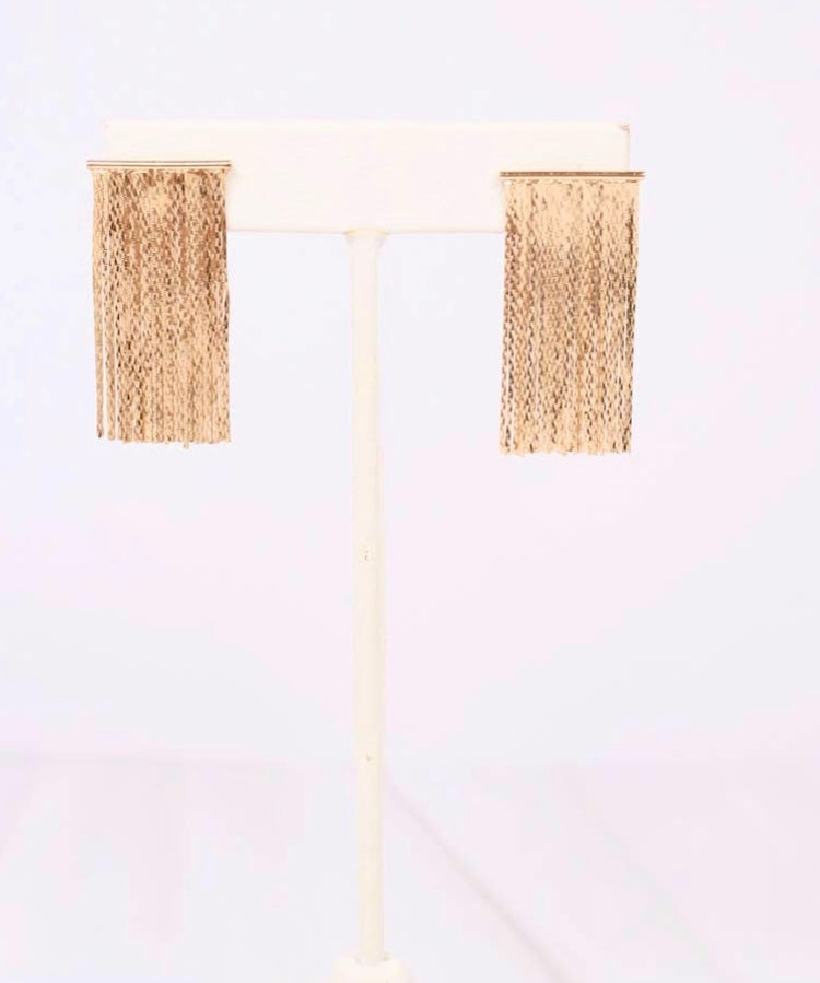 Herran Fringe Earring Gold