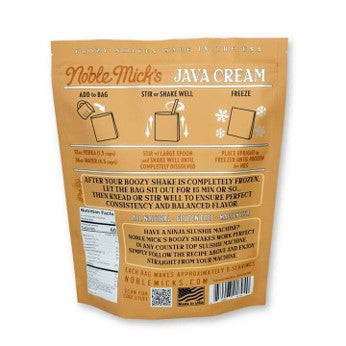Java Cream Boozy Shakes Mix -Just Add Water + Vodka