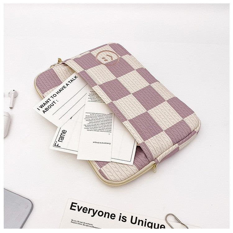 Nylon Checkered laptop bags