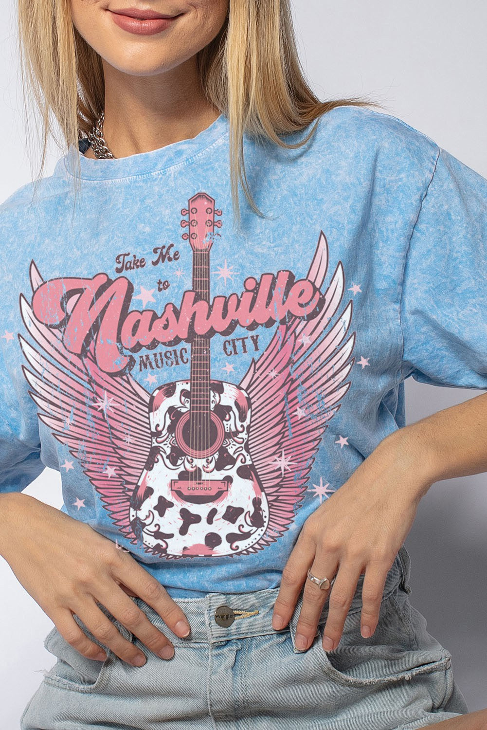 MINERAL WASHED NASHVILLE VINTAGE SHORT SLEEVE TEE