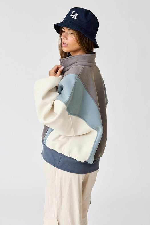 Emma Oversized Colorblock Sweatshirt