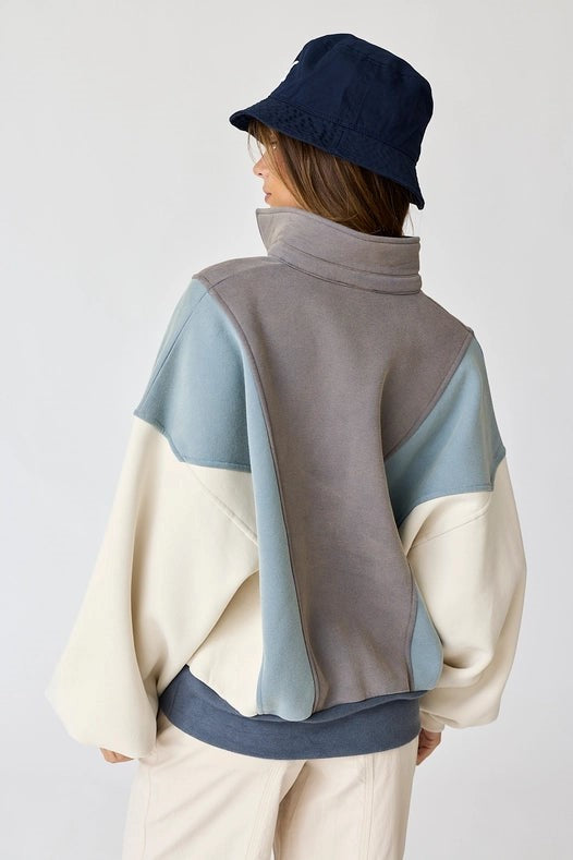 Emma Oversized Colorblock Sweatshirt