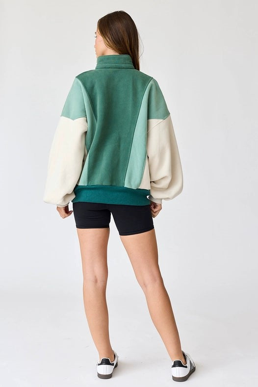 Emma Oversized Colorblock Sweatshirt