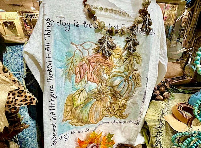 Joy Pumpkin Tattered Shirt