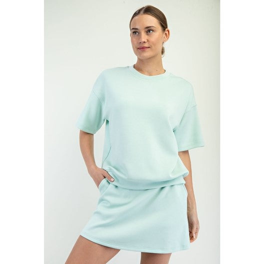 Modal Scuba Basic Short Sleeve Top