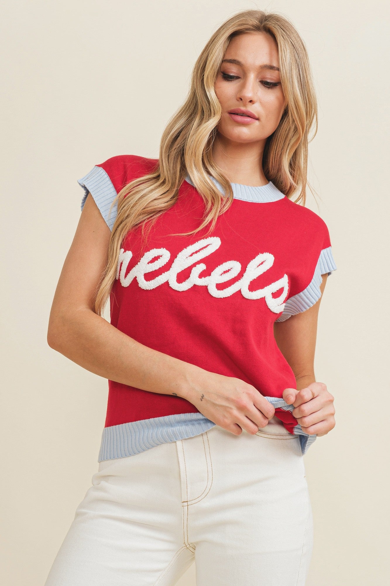 REBELS GAME DAY SHORT SLEEVE SWEATER T